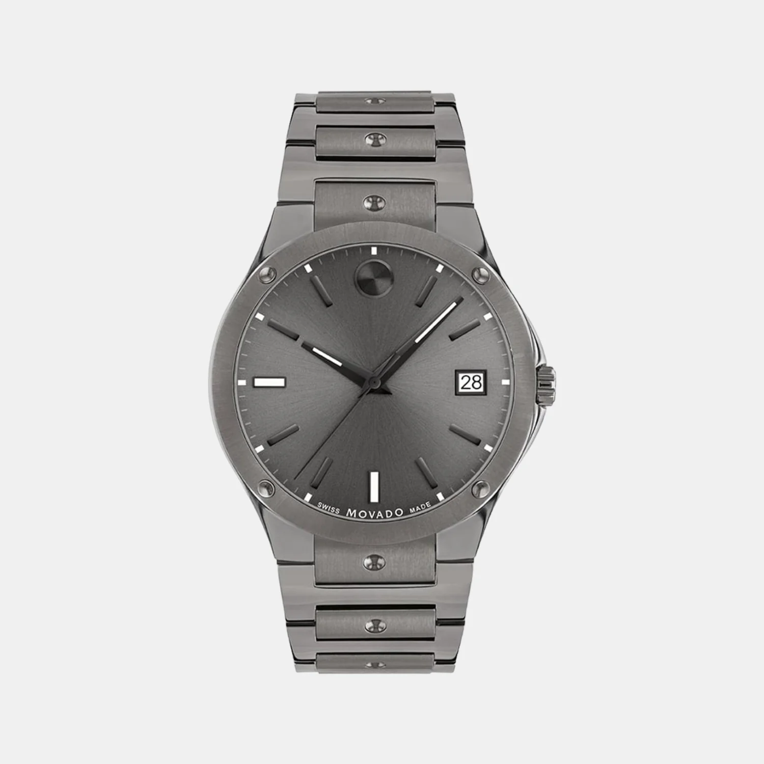 Se Men Quartz Grey Dial Analog Stainless Steel Watch 607515