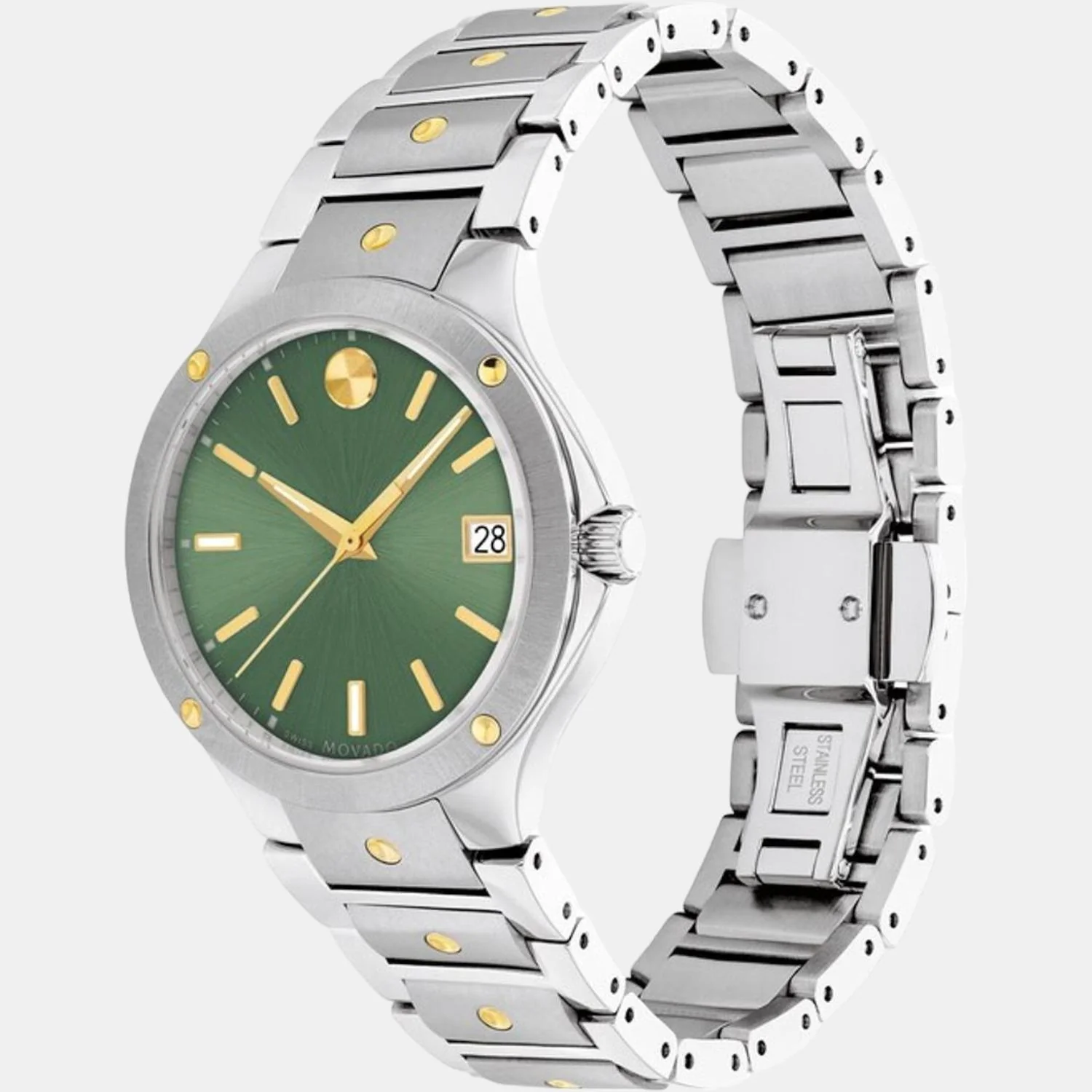 Se Women Quartz Green Dial Analog Stainless Steel Watch 607635 - Image 2