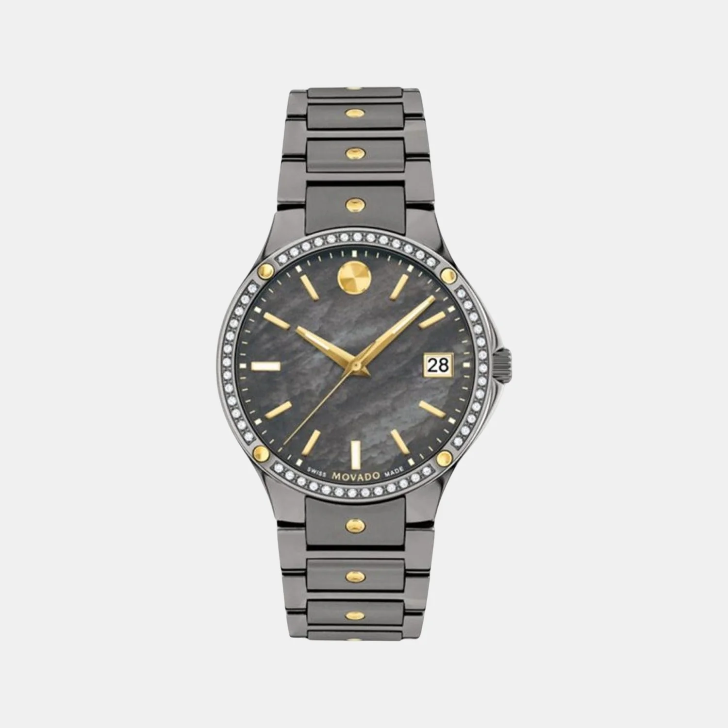 Se Women Quartz Mother Of Pearl Dial Analog Stainless Steel Watch 607542
