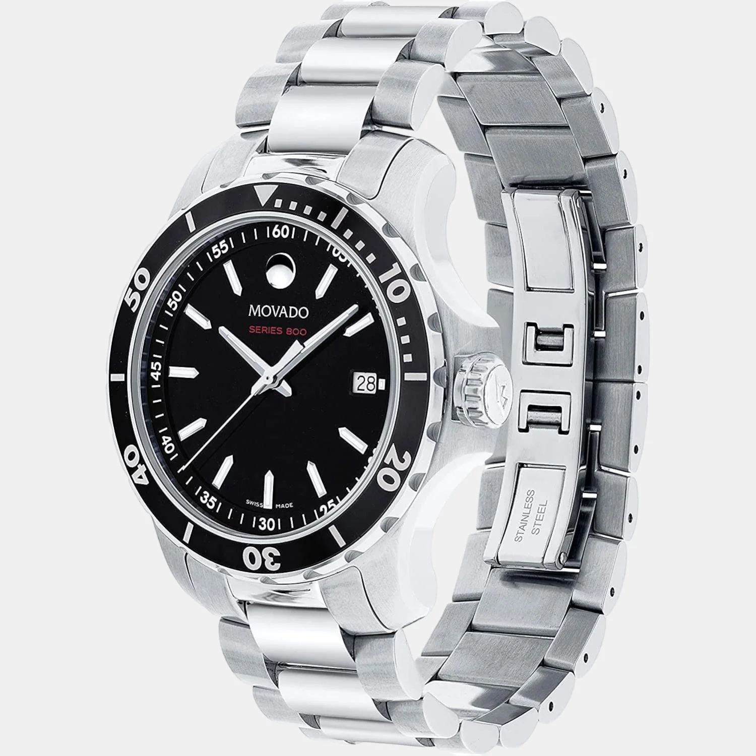 Series 800 Men Quartz Black Dial Analog Stainless Steel Watch 2600135 - Image 3