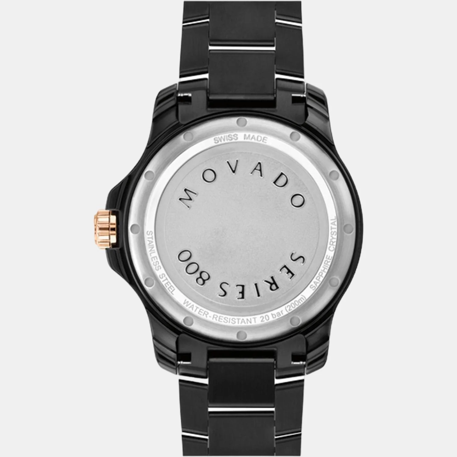 Series 800 Men Quartz Black Dial Analog Stainless Steel Watch 2600162 - Image 3