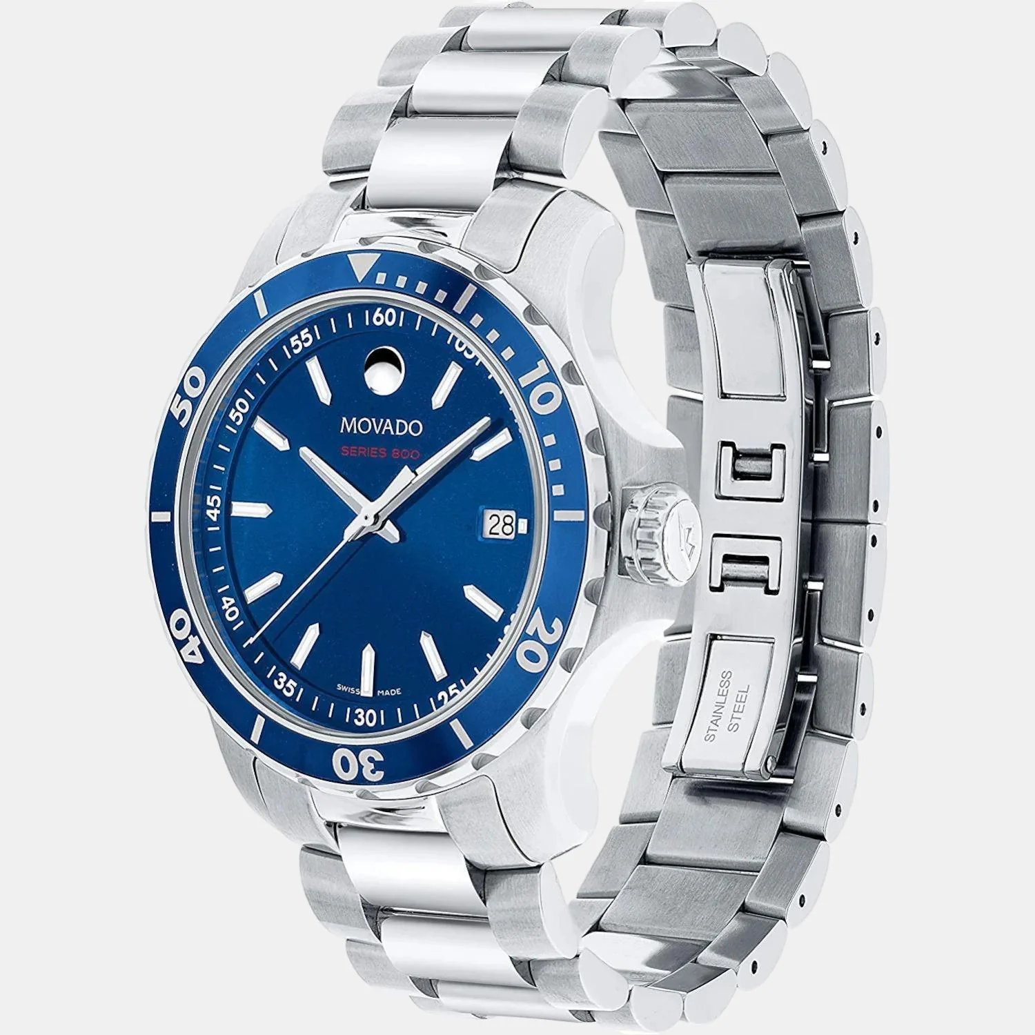 Series 800 Men Quartz Blue Dial Analog Stainless Steel Watch 2600137 - Image 3