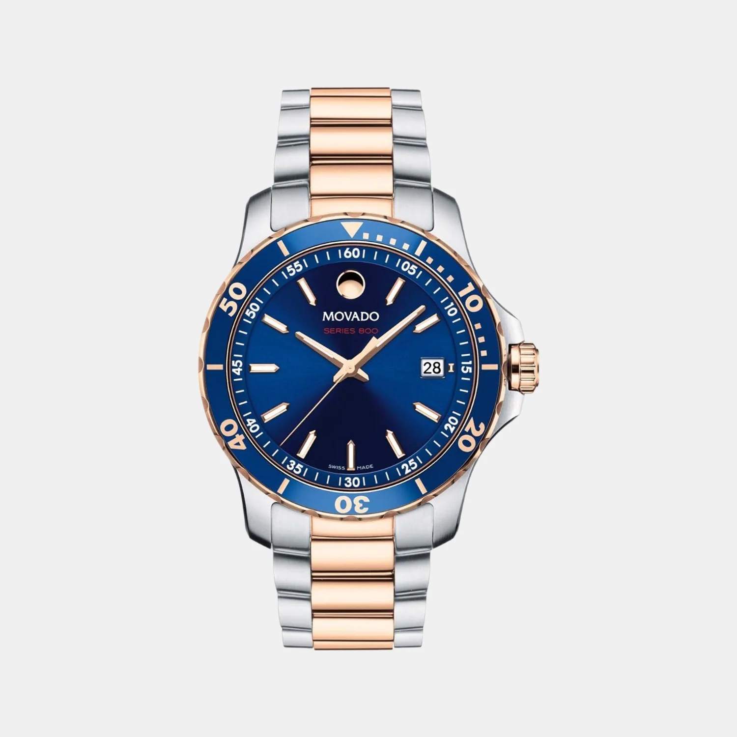 Series 800 Men Quartz Blue Dial Analog Stainless Steel Watch 2600149