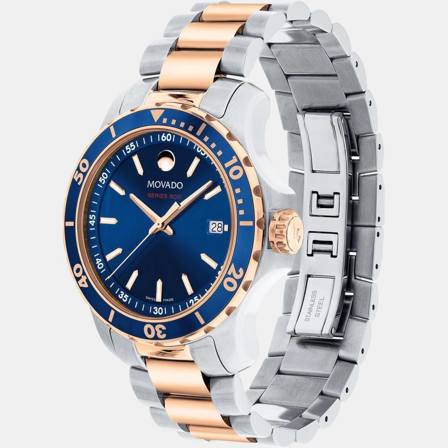 Series 800 Men Quartz Blue Dial Analog Stainless Steel Watch 2600149 - Image 2