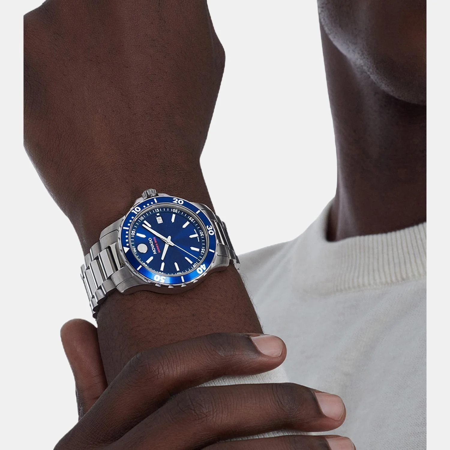 Series 800 Men Quartz Blue Dial Analog Stainless Steel Watch 2600159 - Image 3