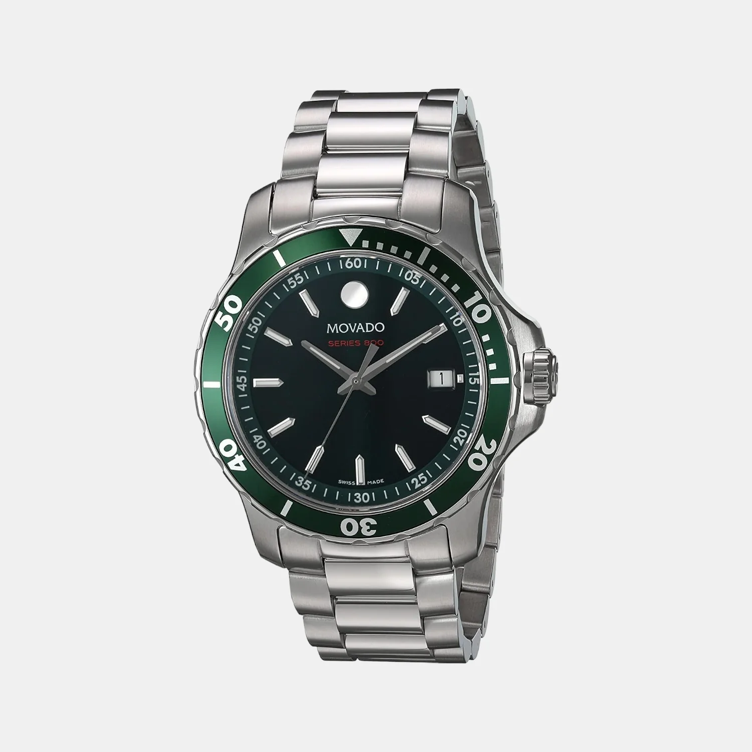 Series 800 Men Quartz Green Dial Analog Stainless Steel Watch 2600136