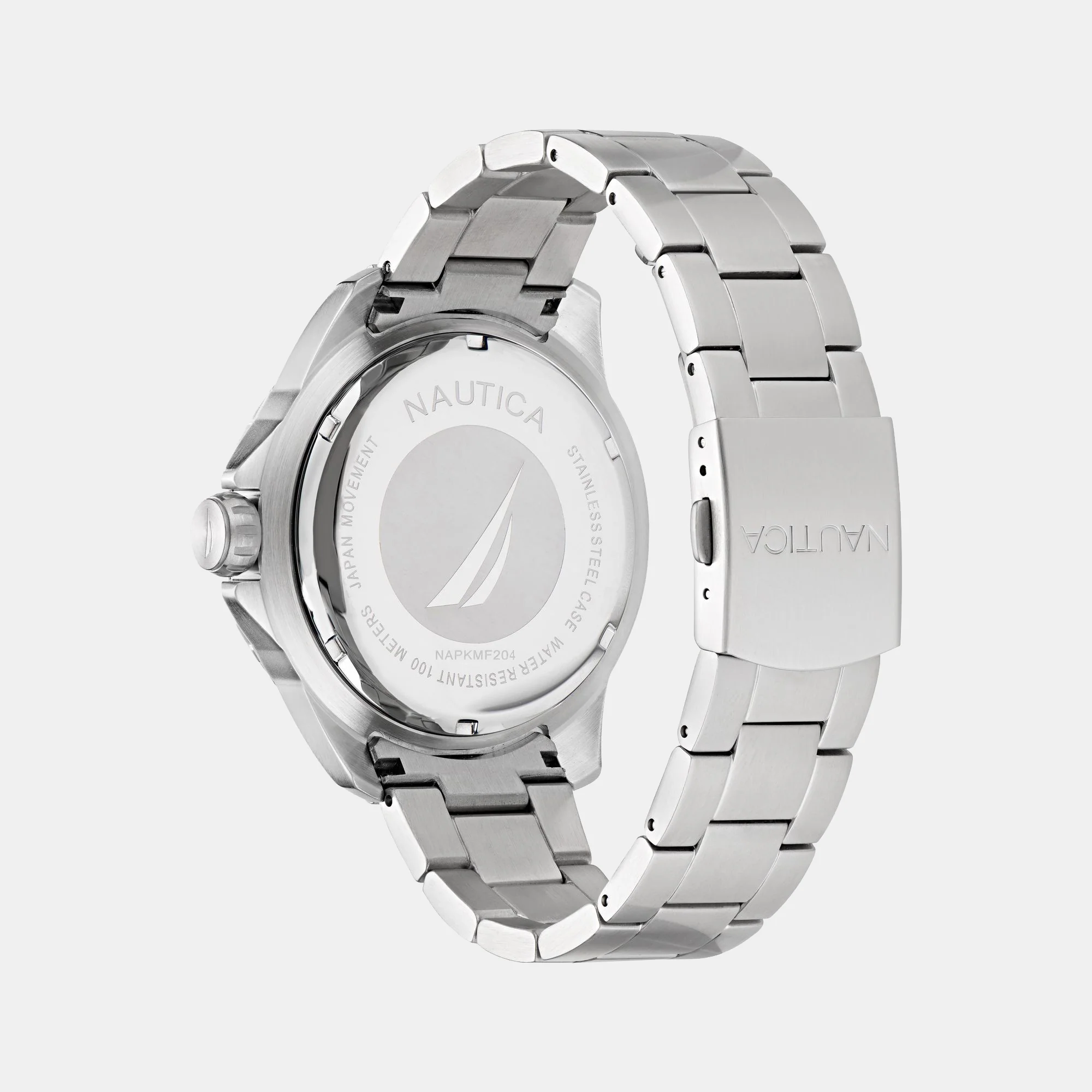 Men Quartz Silver Dial Analog Stainless Steel Watch NAPKMF204 - Image 3