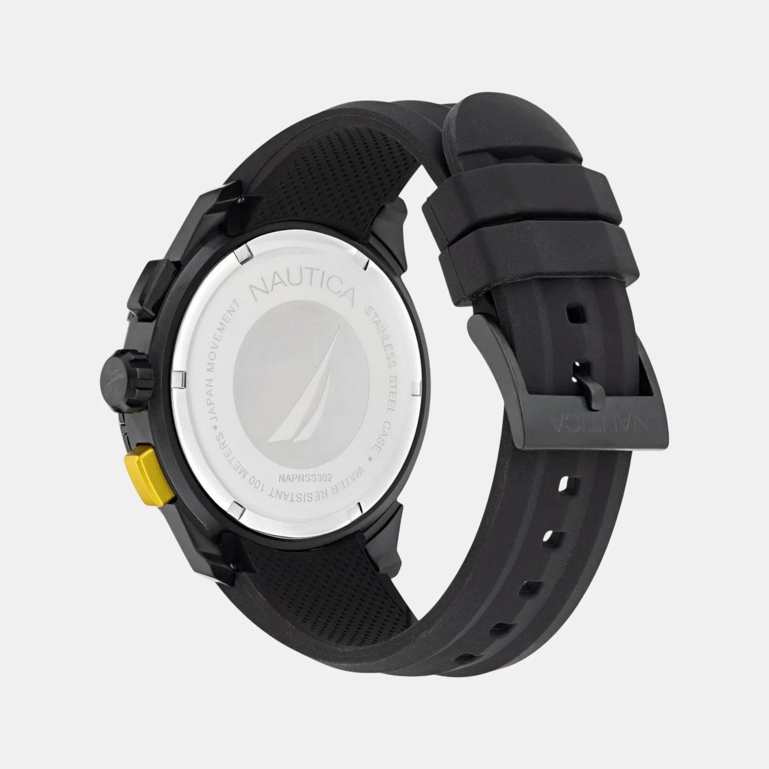Nst Men Quartz Black Dial Analog Silicone Watch NAPNSS302 - Image 3