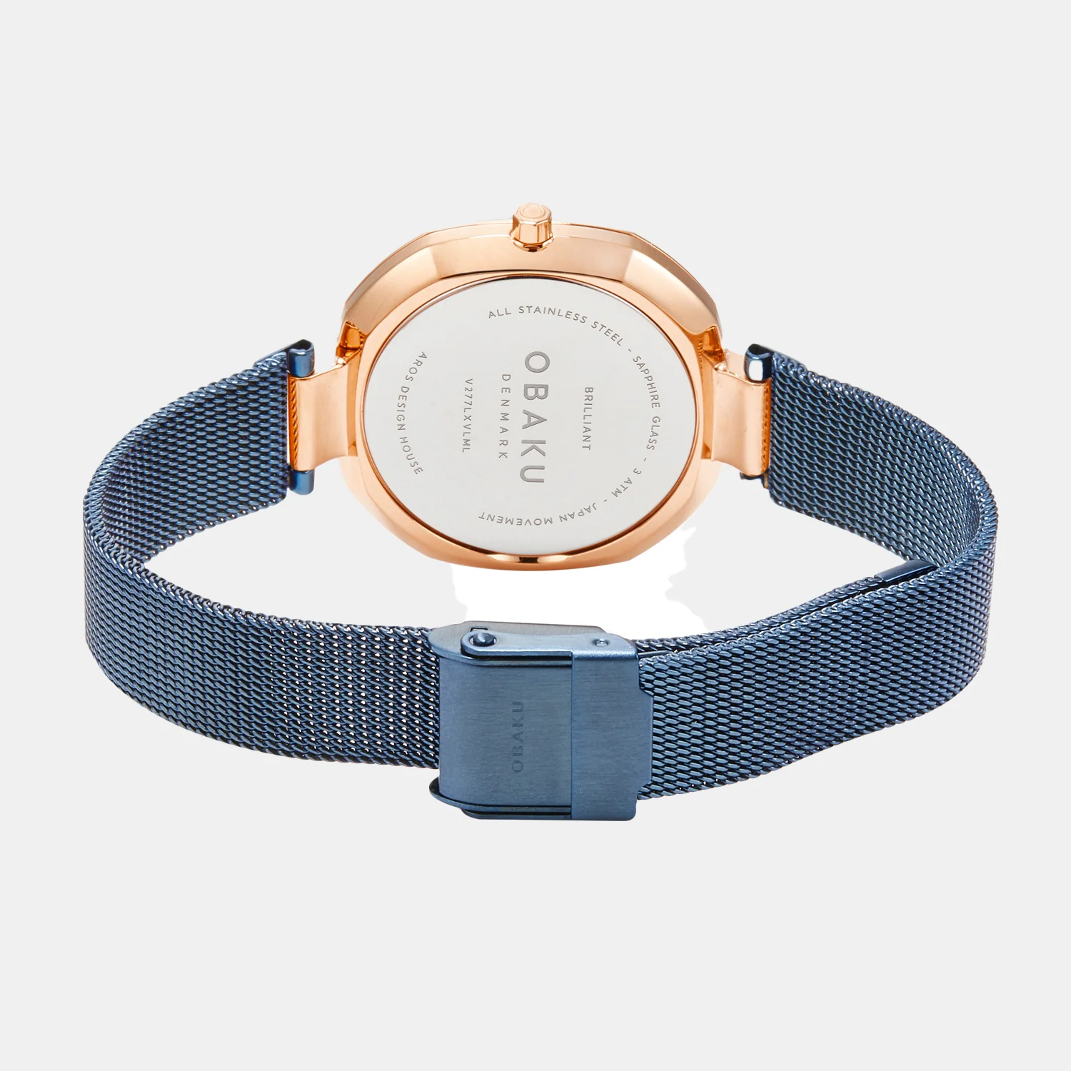 Brilliant Women Quartz Blue Dial Analog Stainless Steel Watch V277LXVLML - Image 5