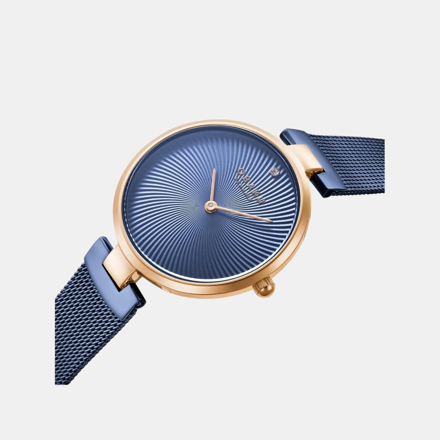 Diamant Women Quartz Blue Dial Analog Mesh Watch V256LXVLML - Image 2