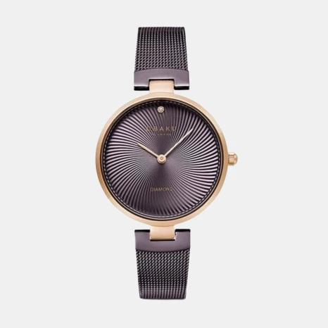 Diamant Women Quartz Purple Dial Analog Mesh Watch V256LXVNMN - Image 3