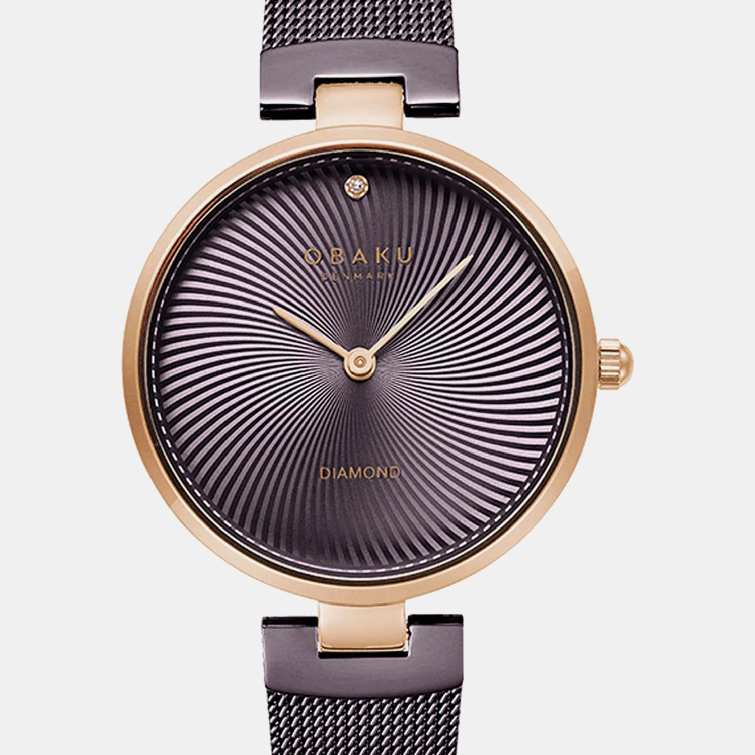 Diamant Women Quartz Purple Dial Analog Mesh Watch V256LXVNMN - Image 4