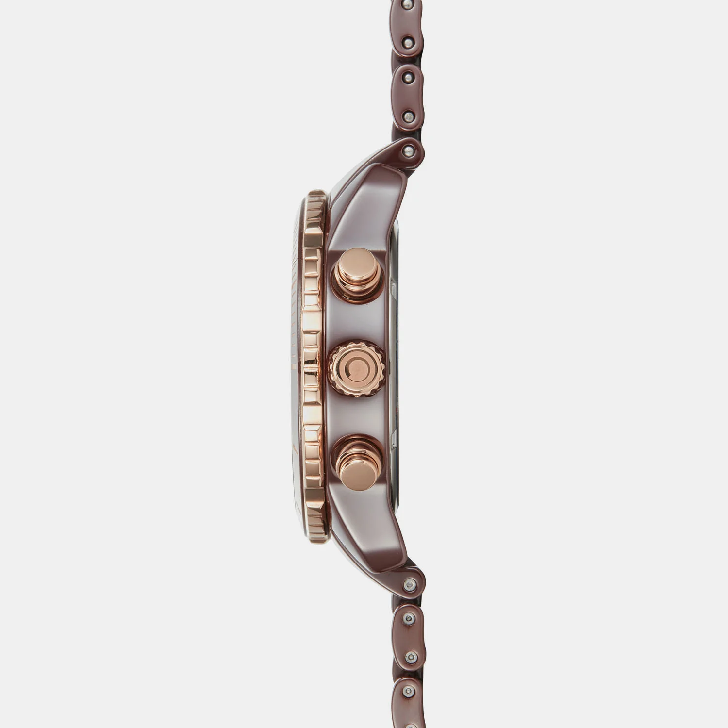 Falk Men Quartz Brown Dial Analog Ceramic Watch V278GCXNCN - Image 3