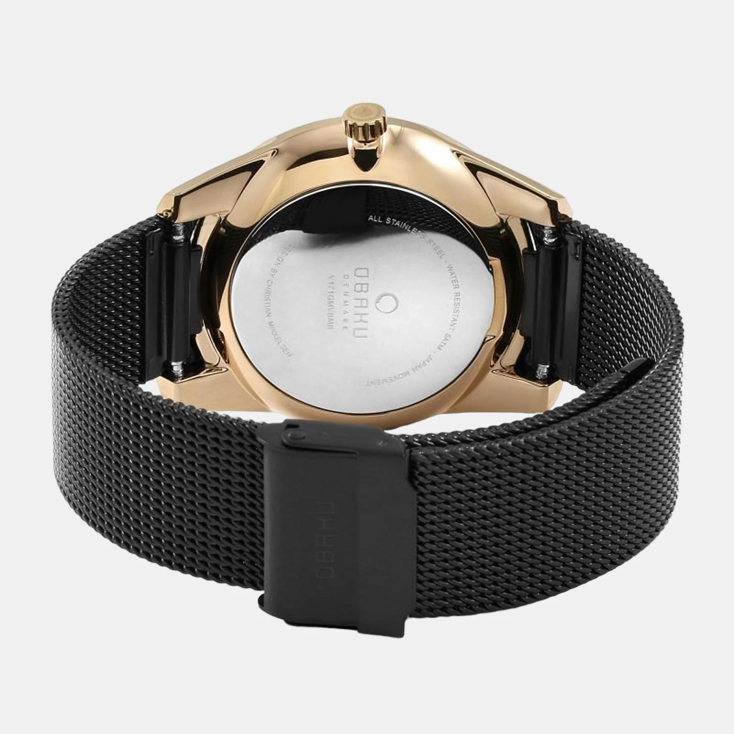 Flint Night Men Quartz Black Dial Analog Stainless Steel Watch V171GMVBMB - Image 2