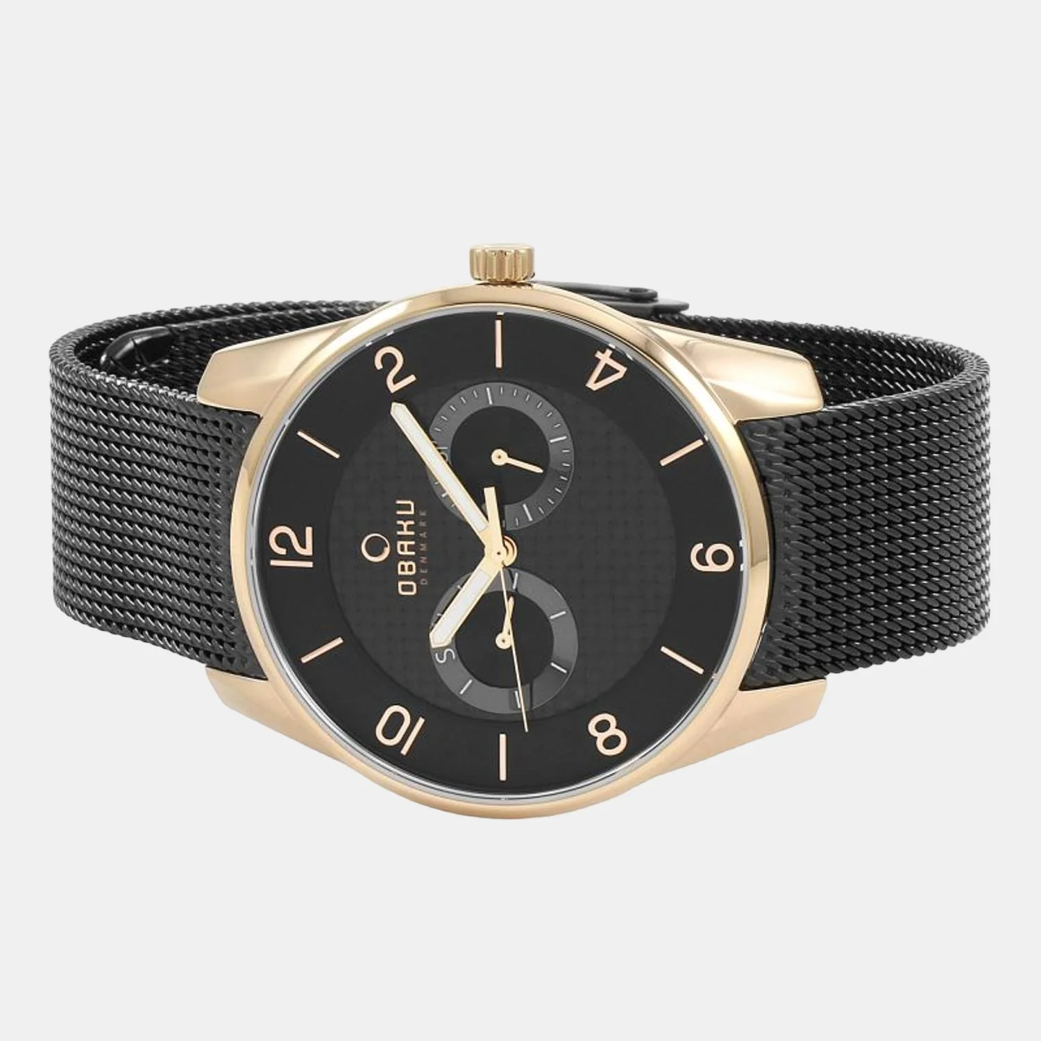 Flint Night Men Quartz Black Dial Analog Stainless Steel Watch V171GMVBMB - Image 3