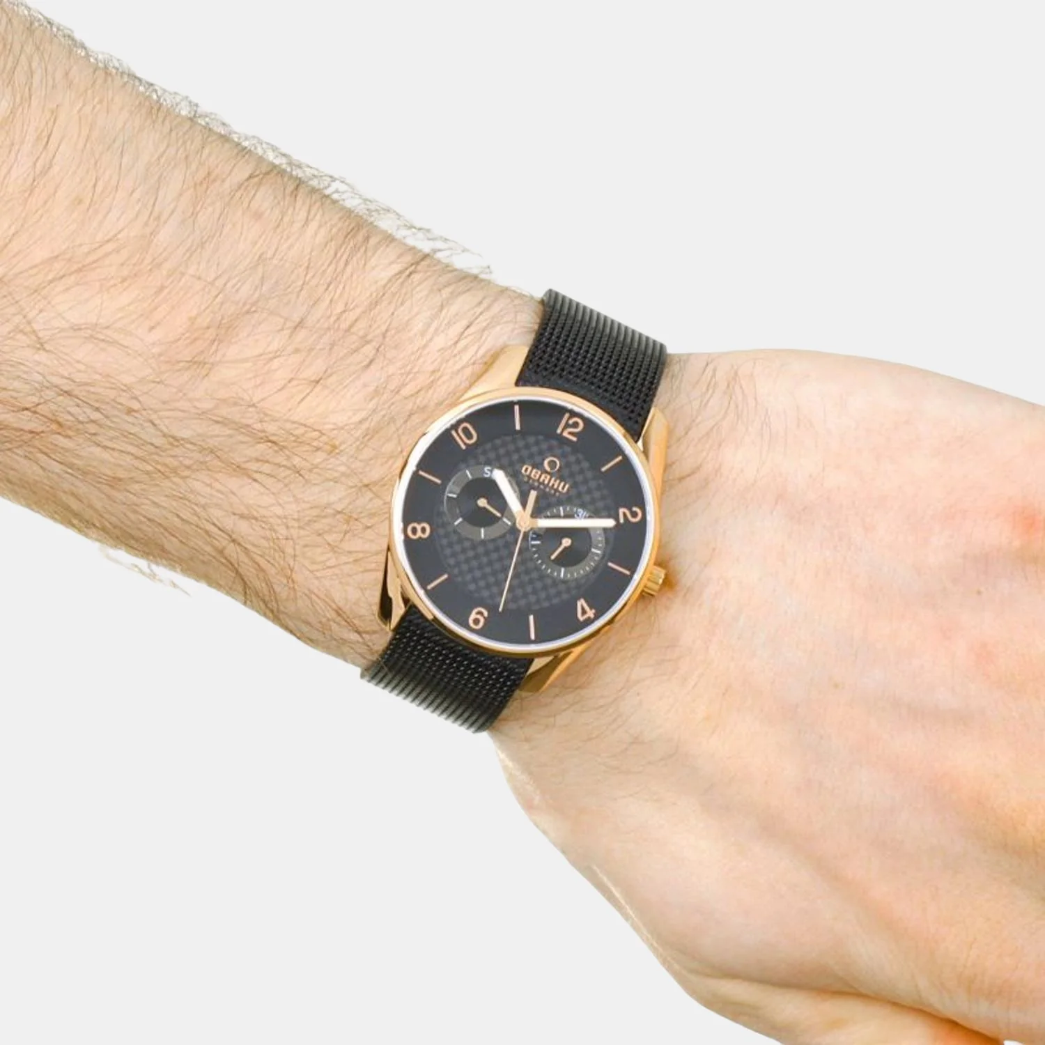 Flint Night Men Quartz Black Dial Analog Stainless Steel Watch V171GMVBMB - Image 5