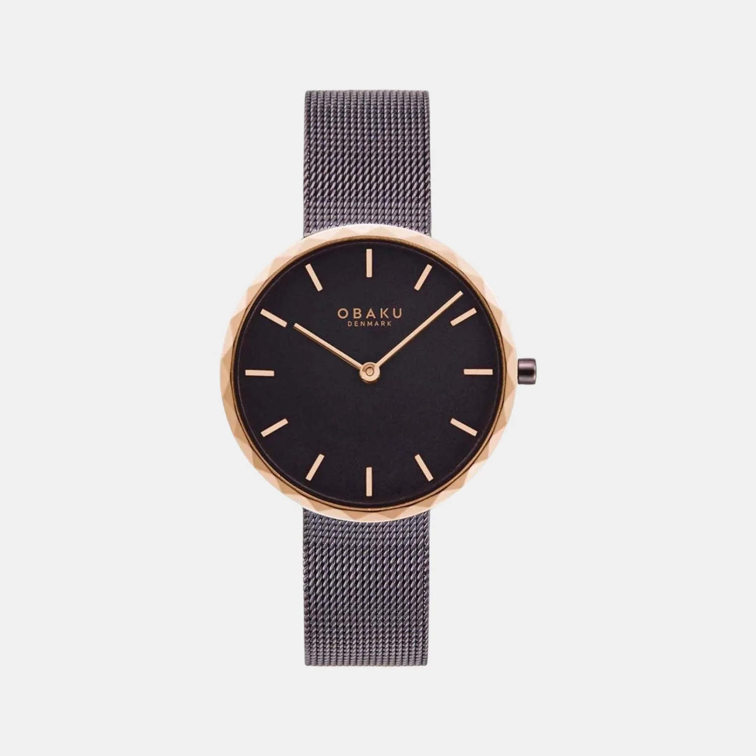 Folder Women Quartz Black Dial Analog Mesh Watch V252LXXNMN - Image 2