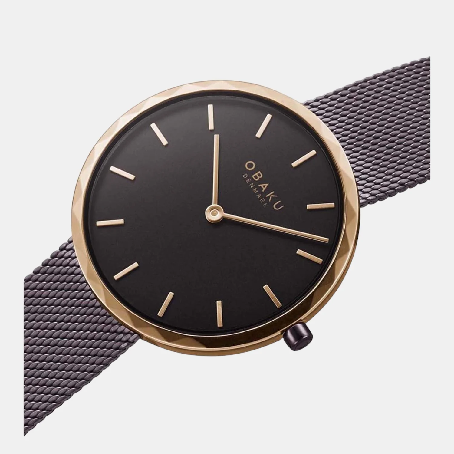 Folder Women Quartz Black Dial Analog Mesh Watch V252LXXNMN - Image 4