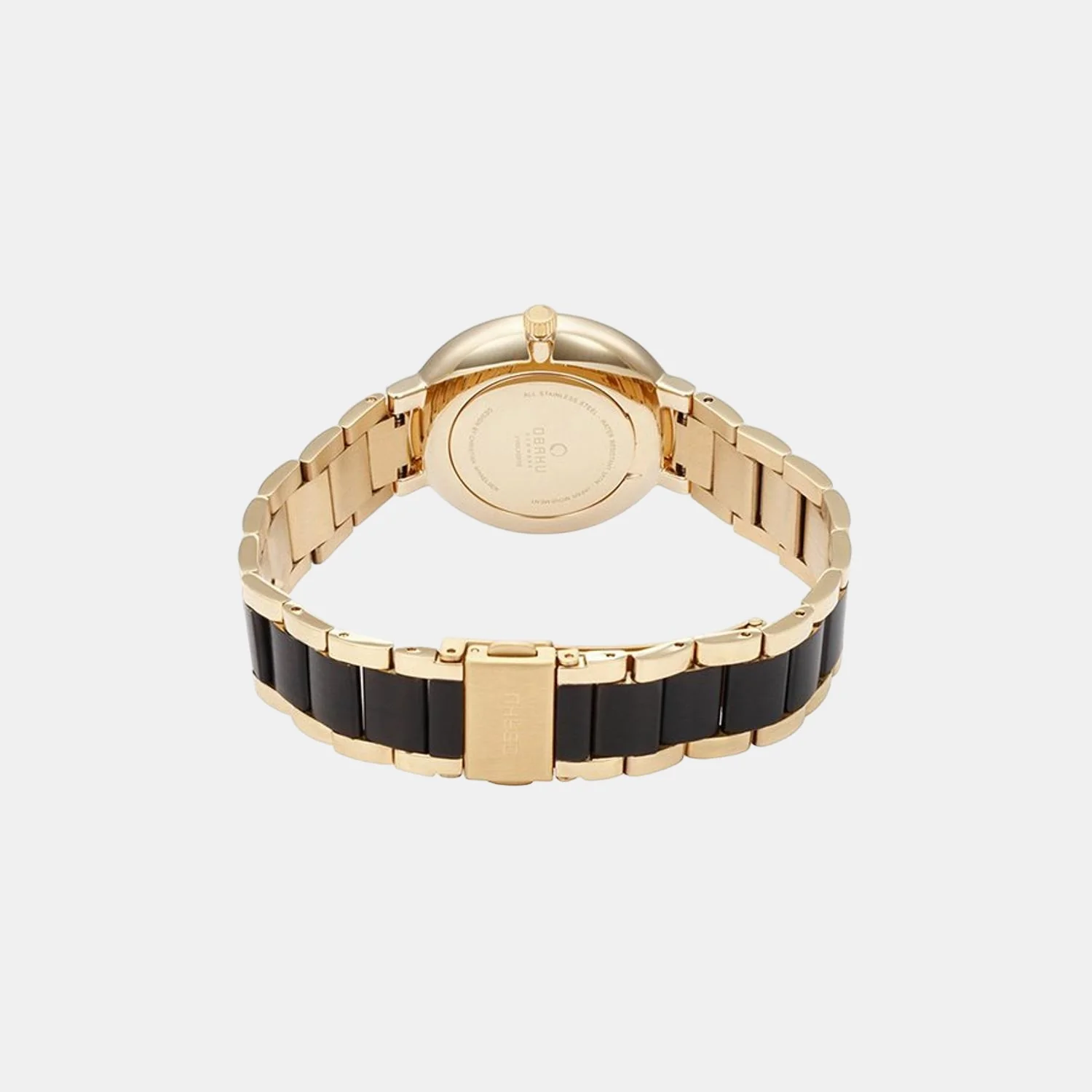 Glad Blackgold Women Quartz Black Dial Analog Stainless Steel Watch V189LXGBSB - Image 2