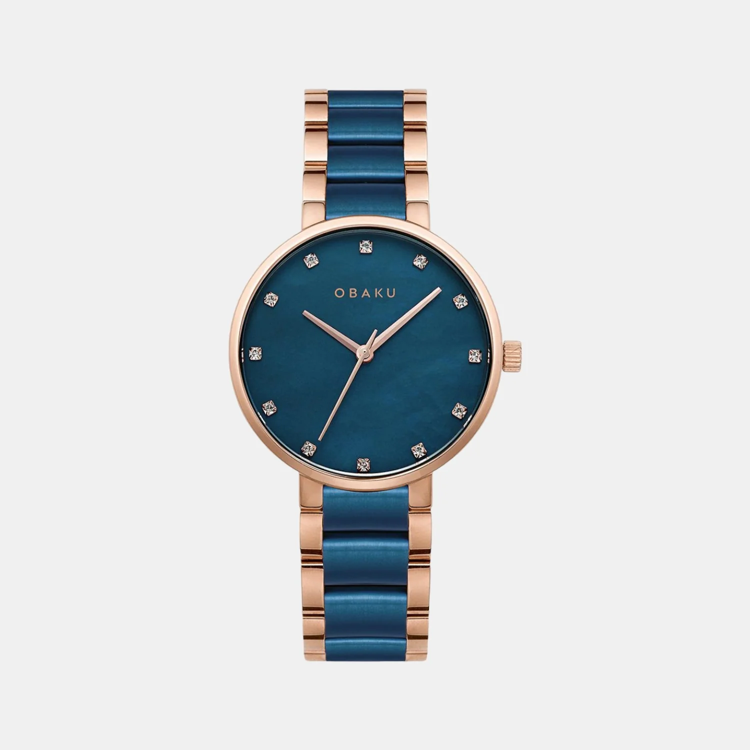 Glad Sunset Women Quartz Two Tone Dial Analog Stainless Steel Watch V189LXVLSL
