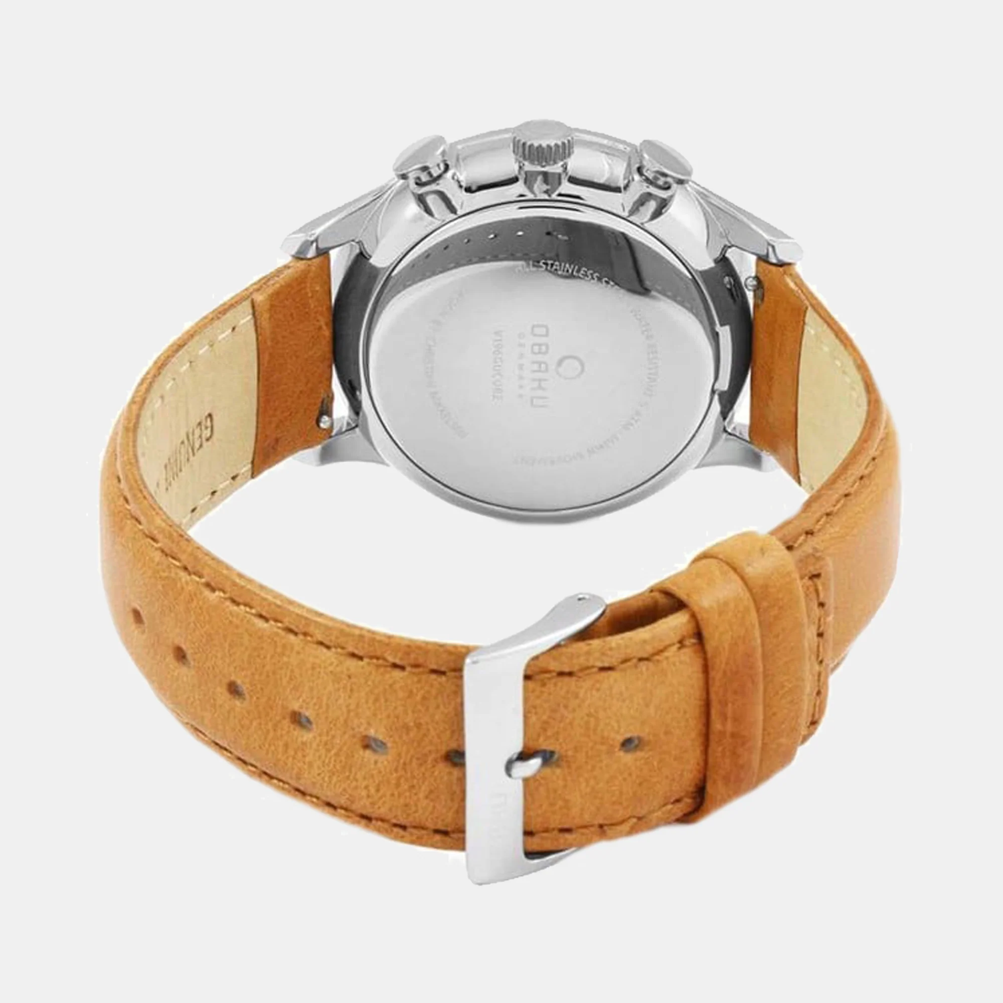 Gran Camel Men Quartz Black Dial Analog Leather Watch V196GUCURZ - Image 2