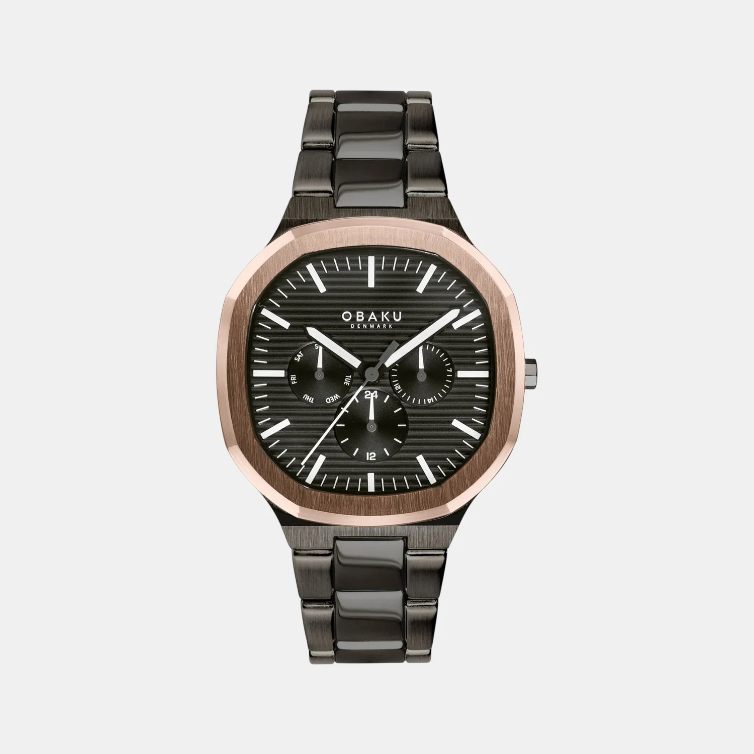 Ild Men Quartz Black Dial Analog Stainless Steel Watch V275GMMBSB