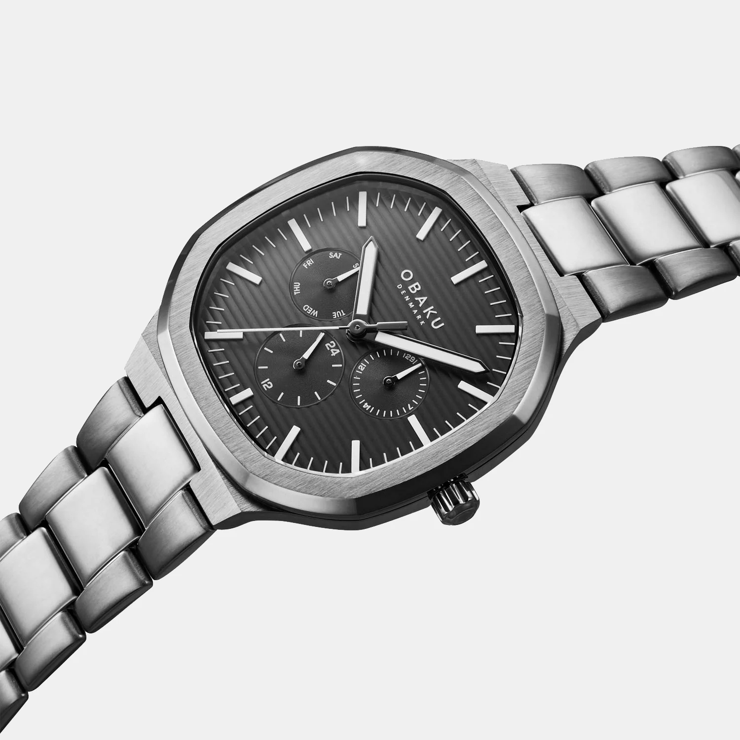 Ild Men Quartz Grey Dial Analog Stainless Steel Watch V275GMUUSU - Image 2