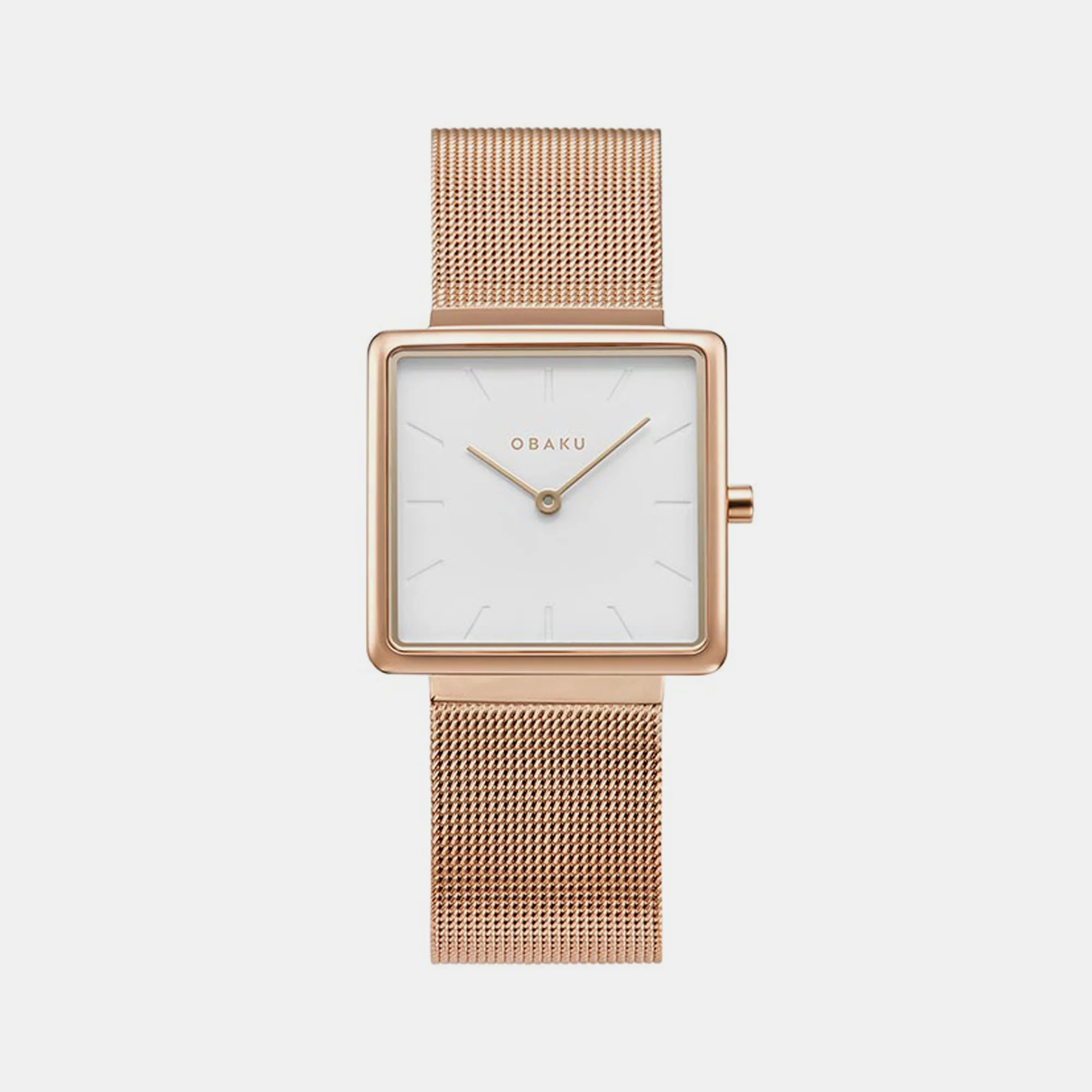 Kvadrat-Rose Women Quartz White Dial Analog Stainless Steel Watch V236LXVIMV