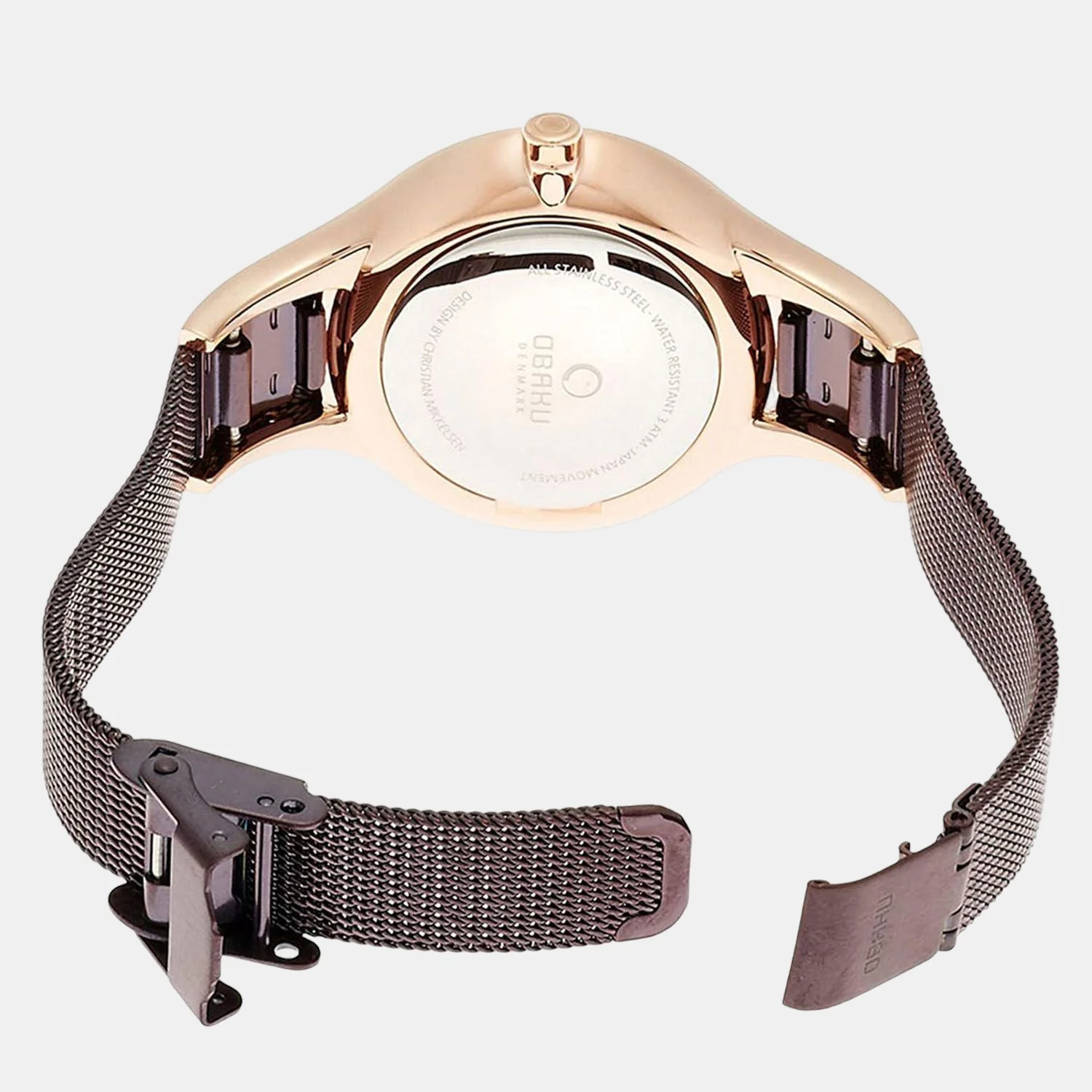 Kyst-Walnut Women Quartz Brown Dial Analog Stainless Steel Watch V228LXVNMN - Image 3