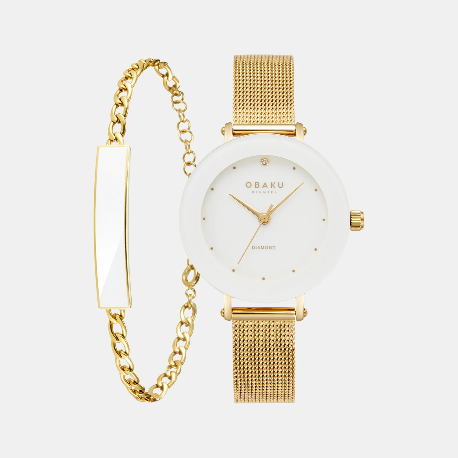 Lilje Gold Women Quartz White Dial Analog Stainless Steel Watch V299LXGWMG-EJBGW - Image 2
