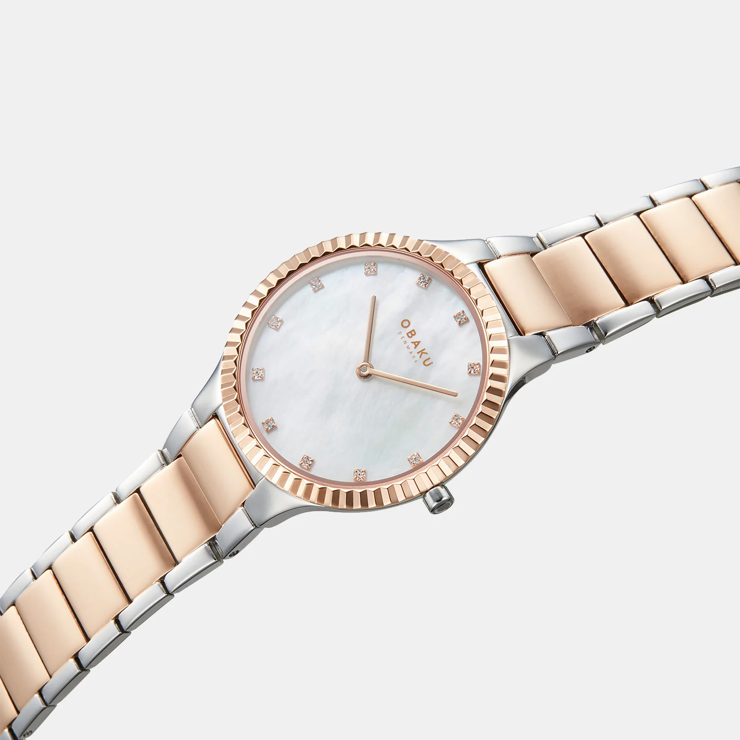 Linje Lille Cherrywood Women Quartz White Dial Analog Stainless Steel Watch V292LXZWSH - Image 3