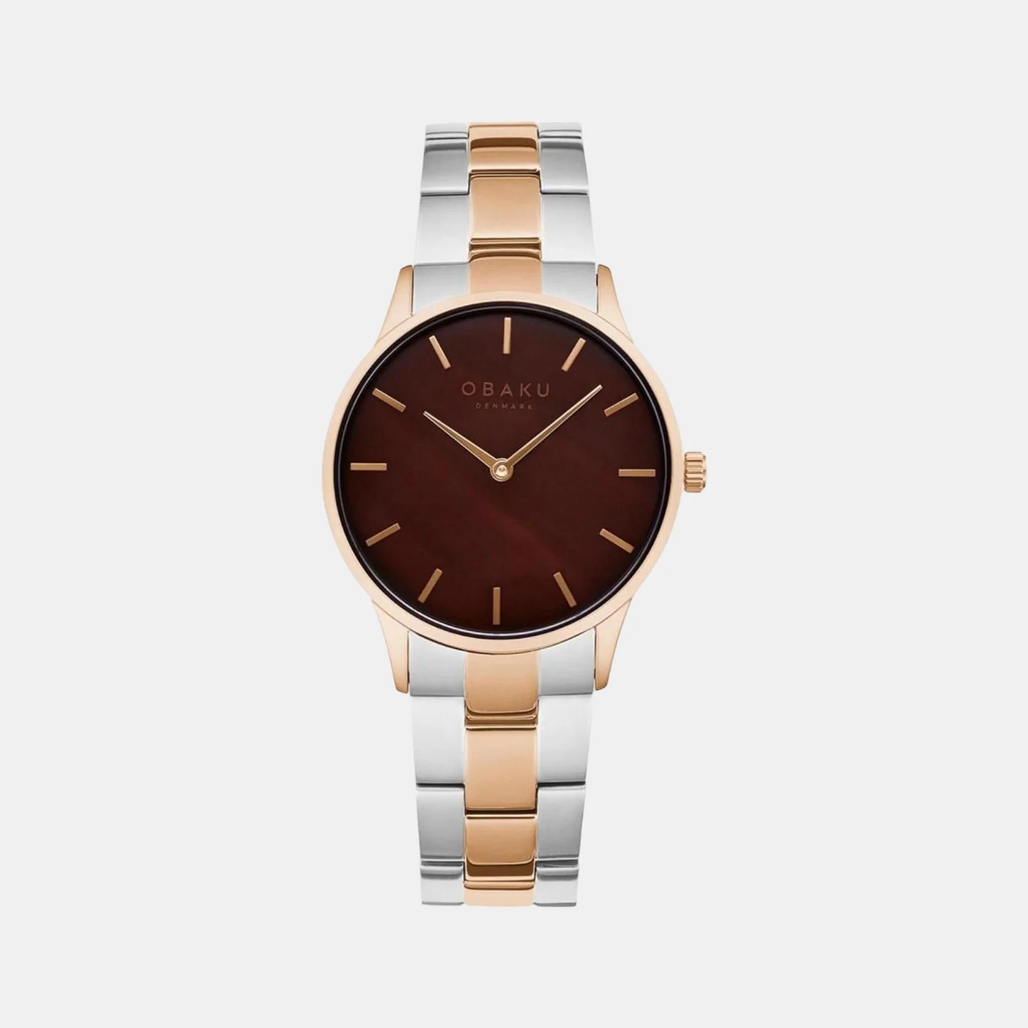 Lyng Lille Bloom Women Quartz Brown Dial Analog Stainless Steel Watch V247LXVNSH