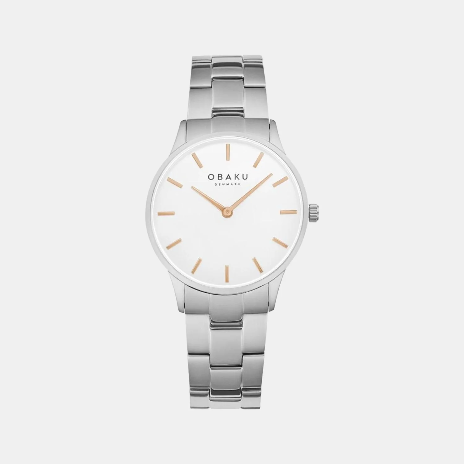 Lyng Lille Peach Women Quartz White Dial Analog Stainless Steel Watch V247LXCISC