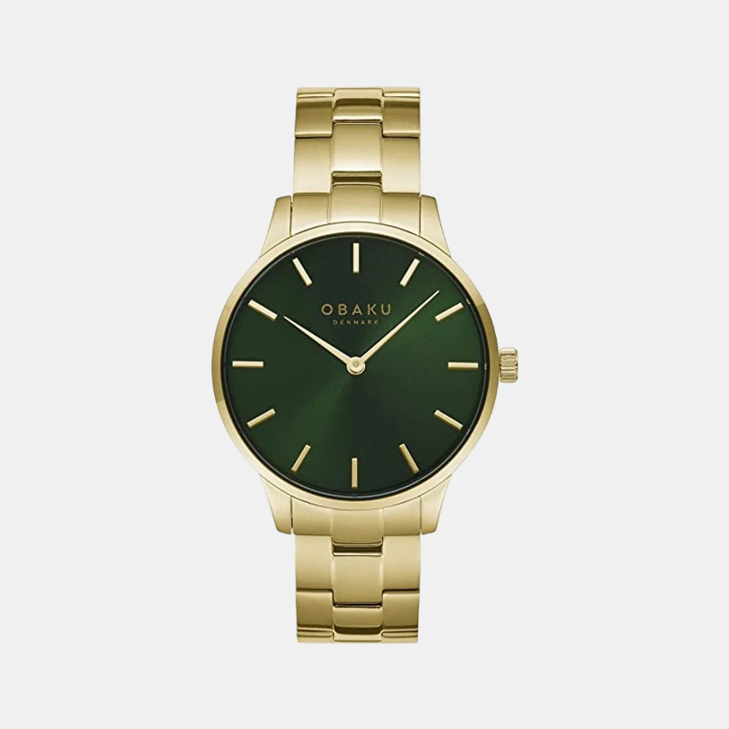 Lyng Suger Men Quartz Green Dial Analog Stainless Steel Watch V247GXGESG