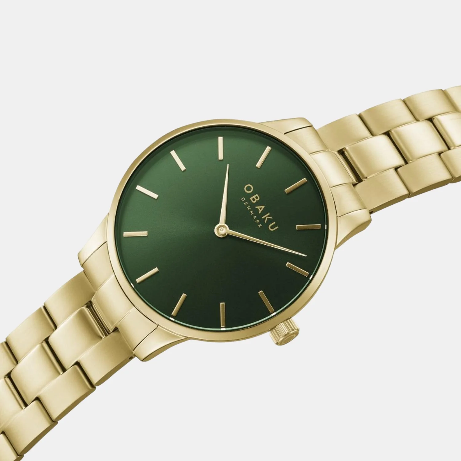 Lyng Suger Men Quartz Green Dial Analog Stainless Steel Watch V247GXGESG - Image 3