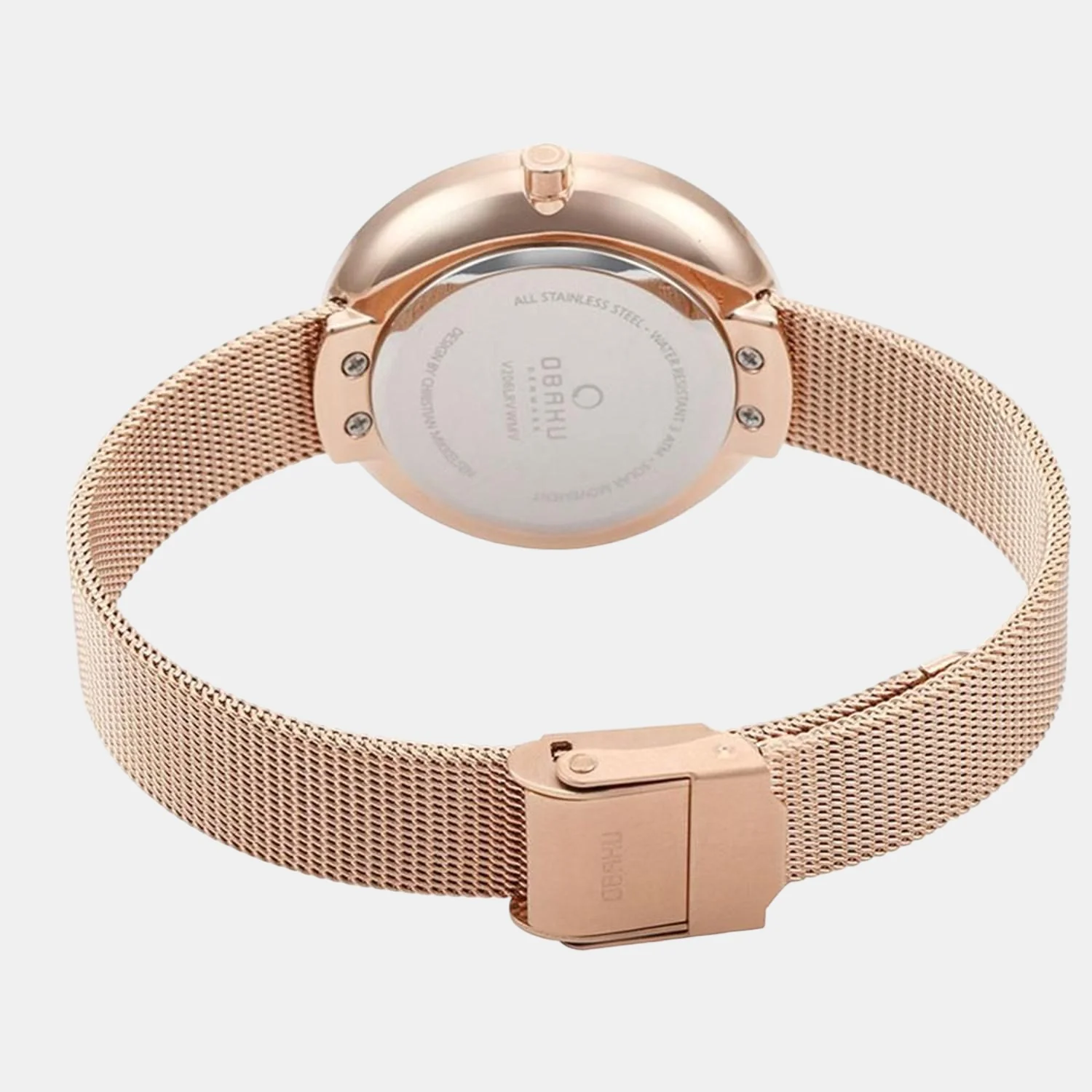 Lys Rose Solar Women Solar White Dial Analog Stainless Steel Watch V206LRVWMV - Image 2