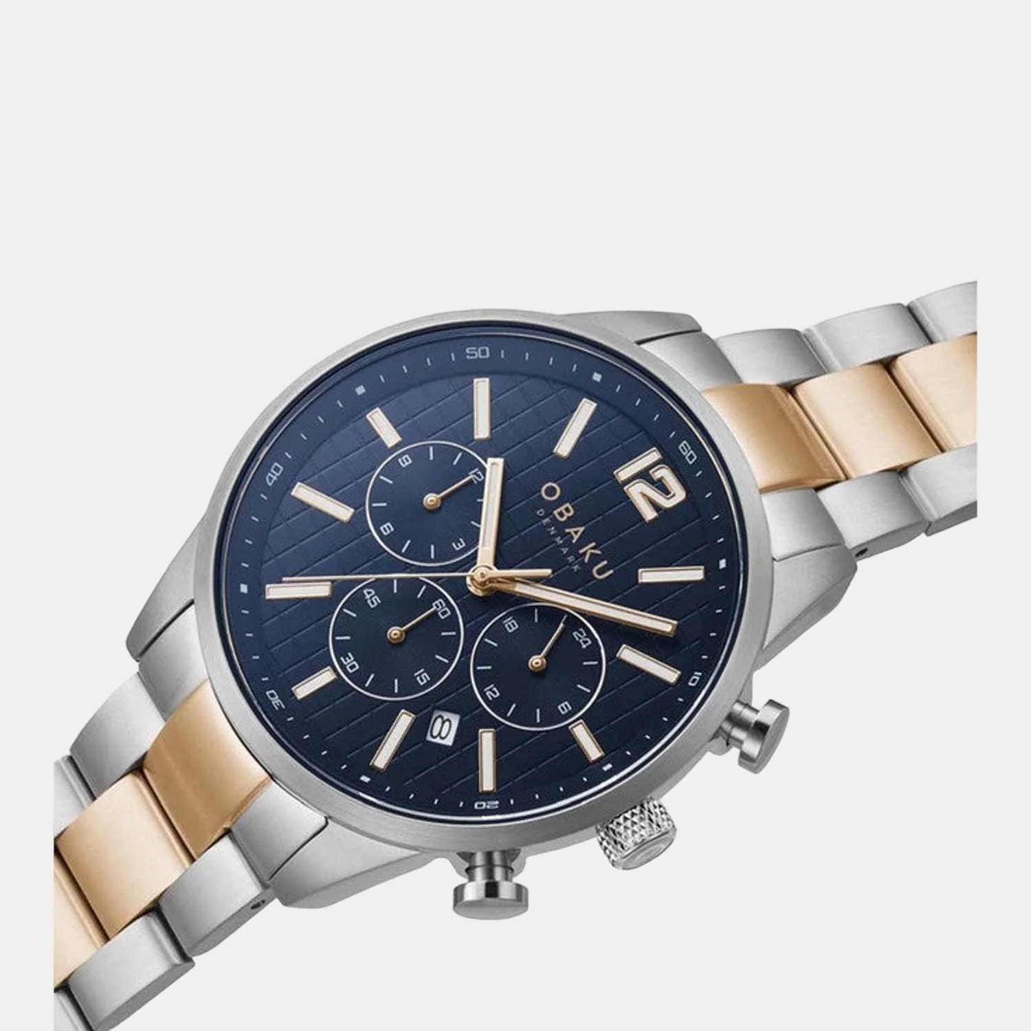 Men Quartz Blue Dial Chronograph Stainless Steel Watch V205GUCLSH1 - Image 2