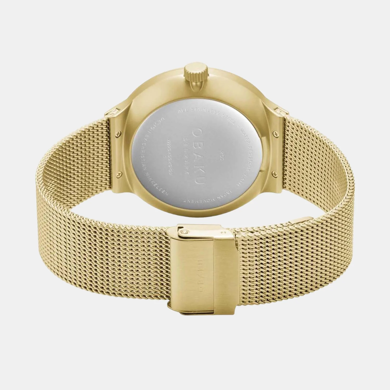 Mos Men Quartz Gold Dial Analog Stainless Steel Watch V229GMGGMG-GD - Image 2