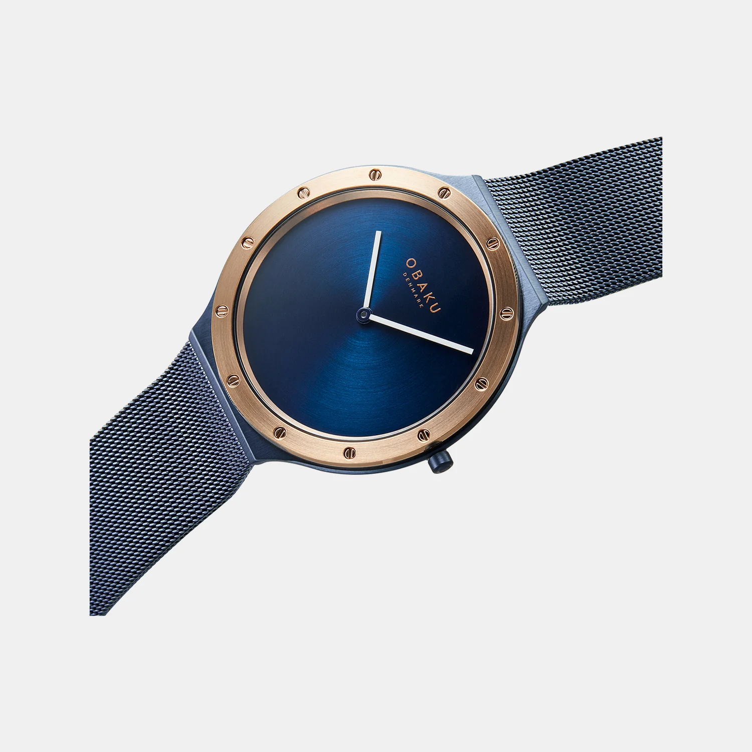 Note Ocean Men Quartz Blue Dial Analog Stainless Steel Watch V285GXSLML - Image 2