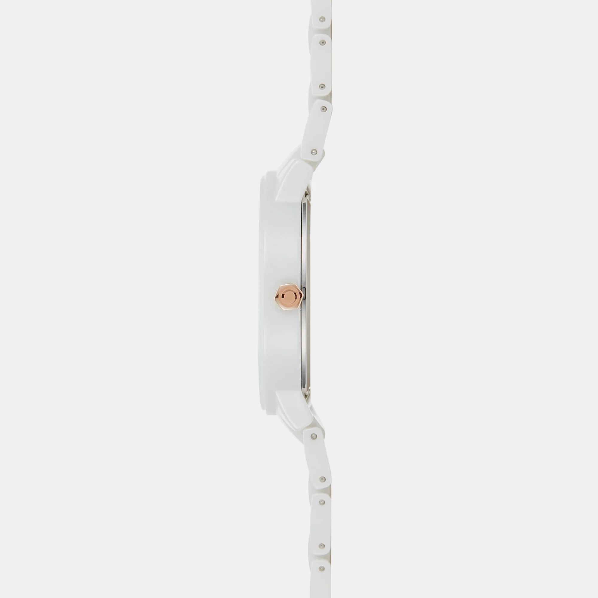 Pil Lille Milk Women Quartz White Dial Analog Ceramic Watch V280LDWWCW - Image 5
