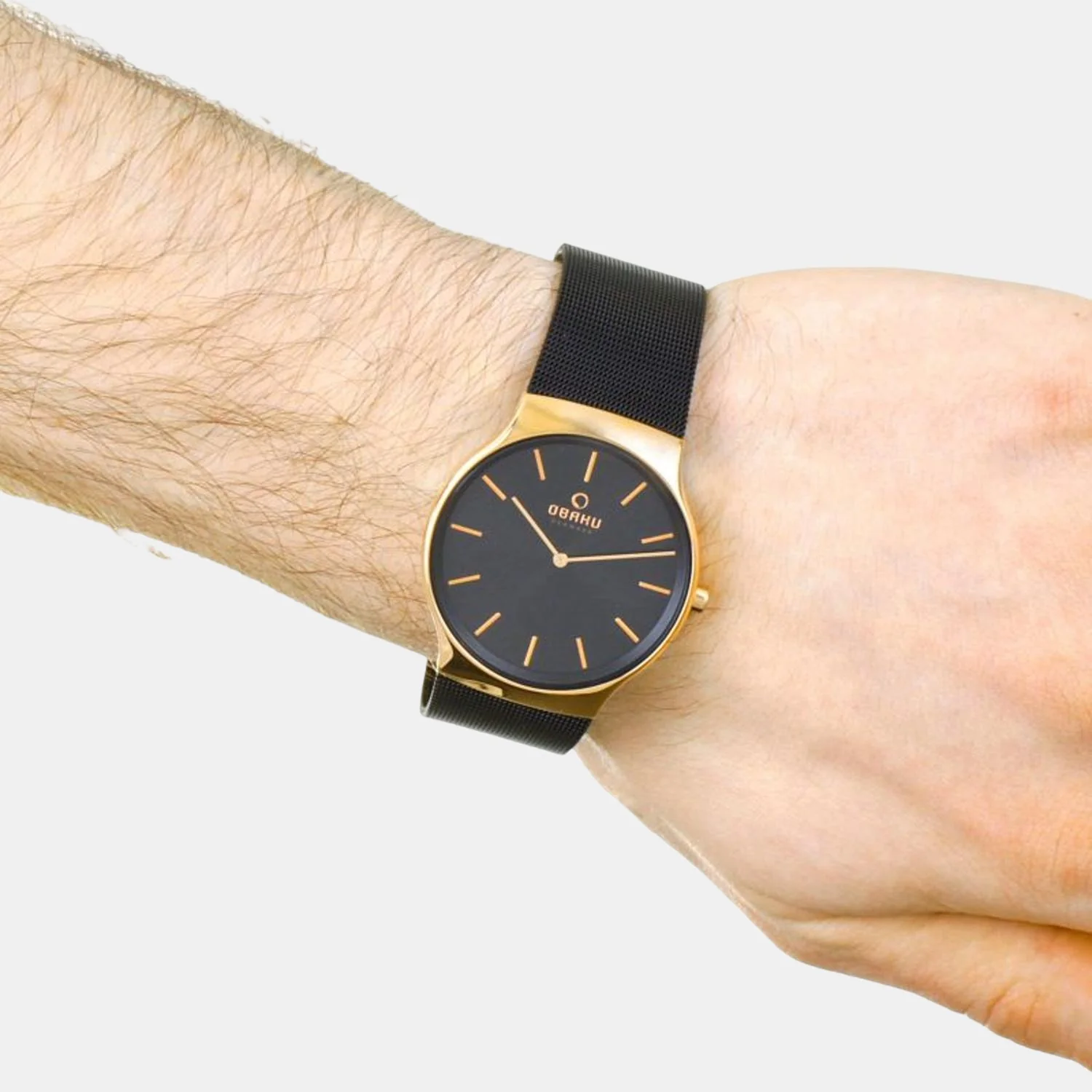 Rolig Night Men Quartz Black Dial Analog Stainless Steel Watch V178GXVBMB - Image 3