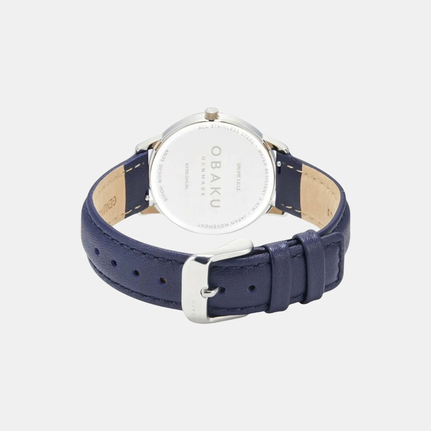 Salvie Lille Women Quartz Blue Dial Analog Leather Watch V270LDHLRL - Image 5
