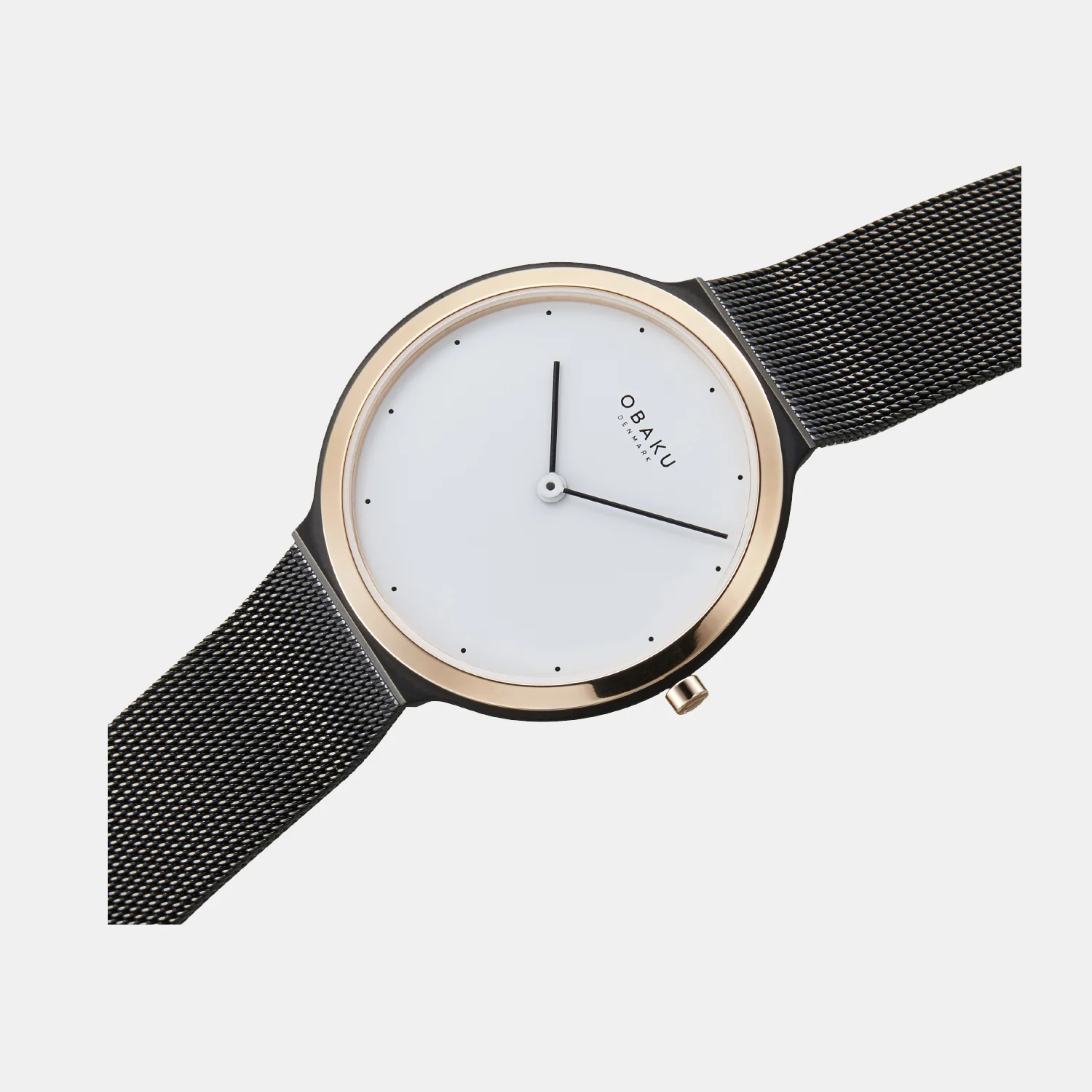 Satin Tuscany Men Quartz White Dial Analog Mesh Watch V269GXMWMB - Image 3