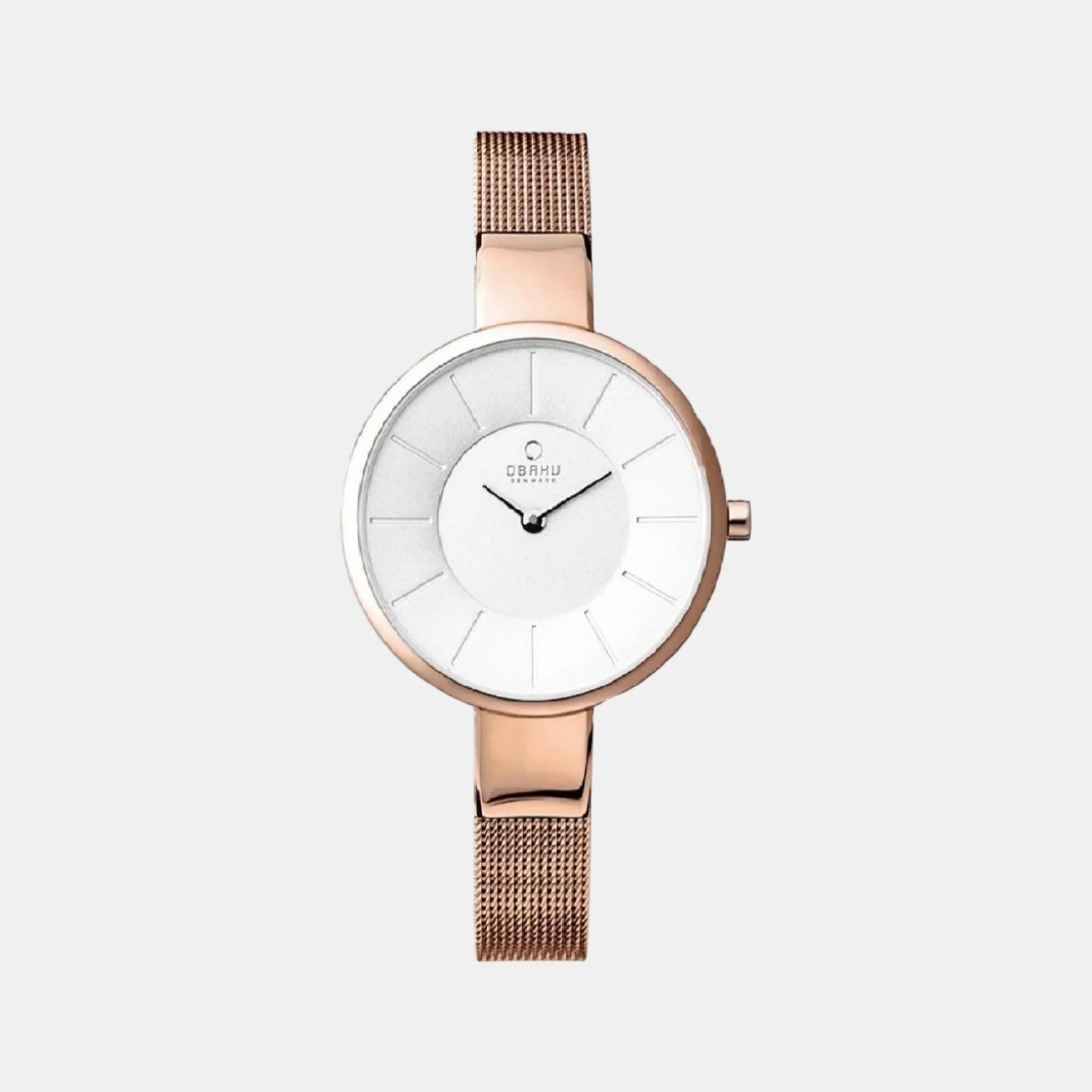 Sol Rose Women Quartz White Dial Analog Mesh Watch V149LXVIMV