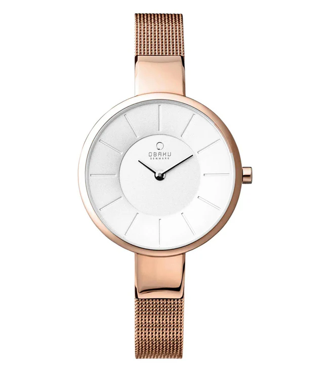 Sol Rose Women Quartz White Dial Analog Mesh Watch V149LXVIMV - Image 3