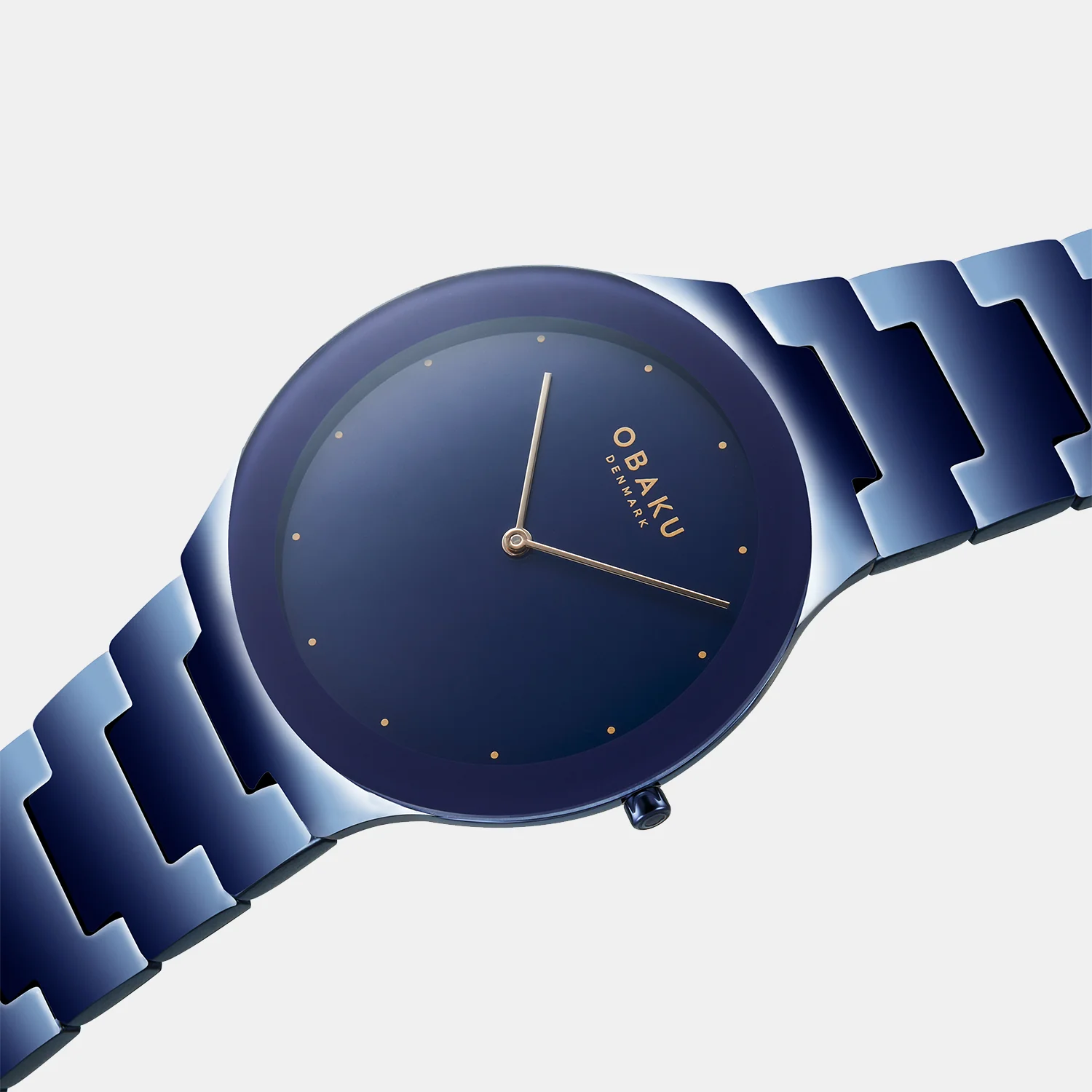 Spejl Blue Men Quartz Blue Dial Analog Stainless Steel Watch V290GXLLSL - Image 3