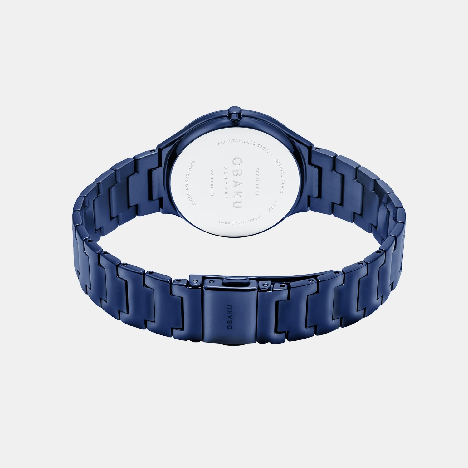 Spejl Lille Blue Women Quartz Blue Dial Analog Stainless Steel Watch V290LXLLSL - Image 5