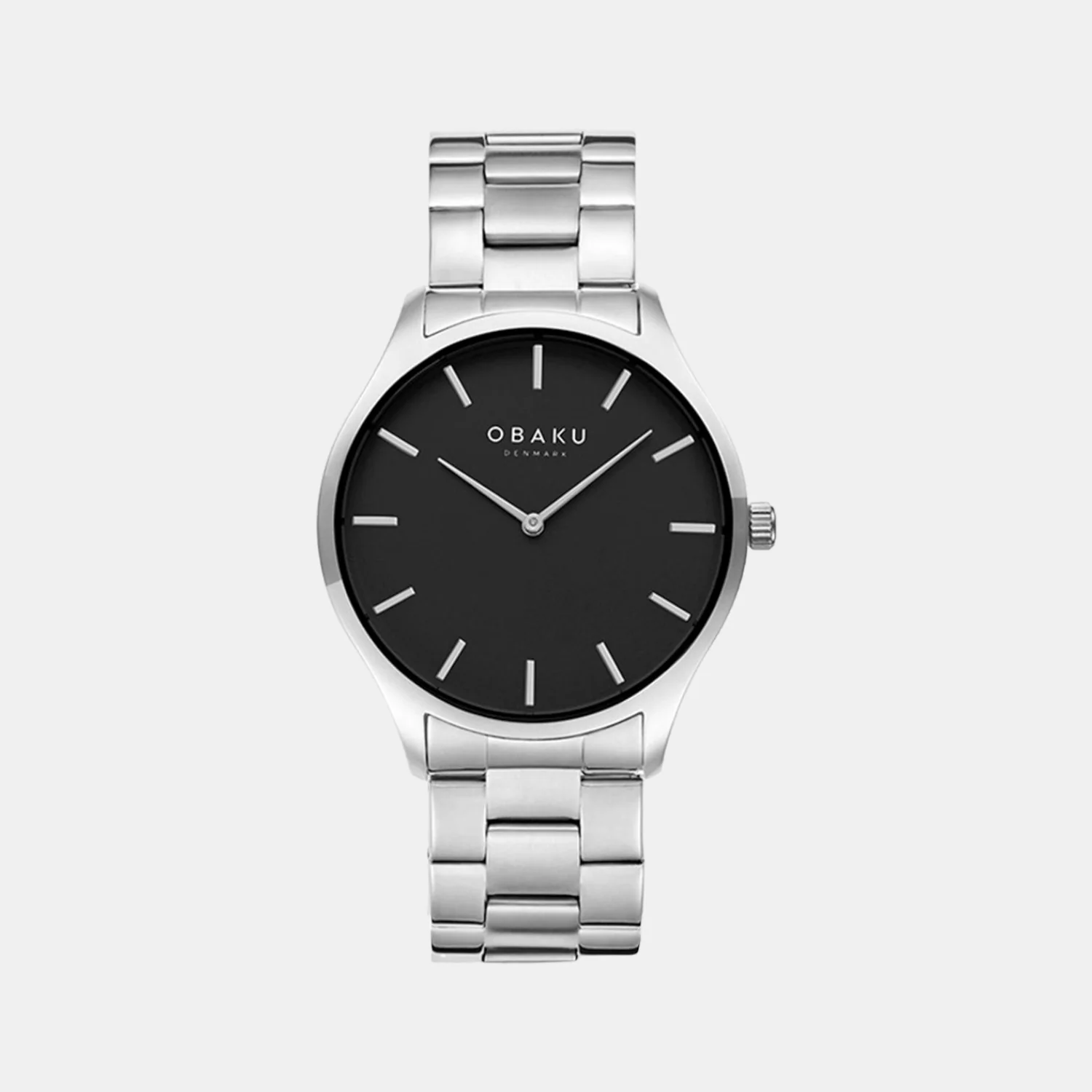 Tang Blacksteel Men Quartz Black Dial Analog Stainless Steel Watch V260GXCBSC