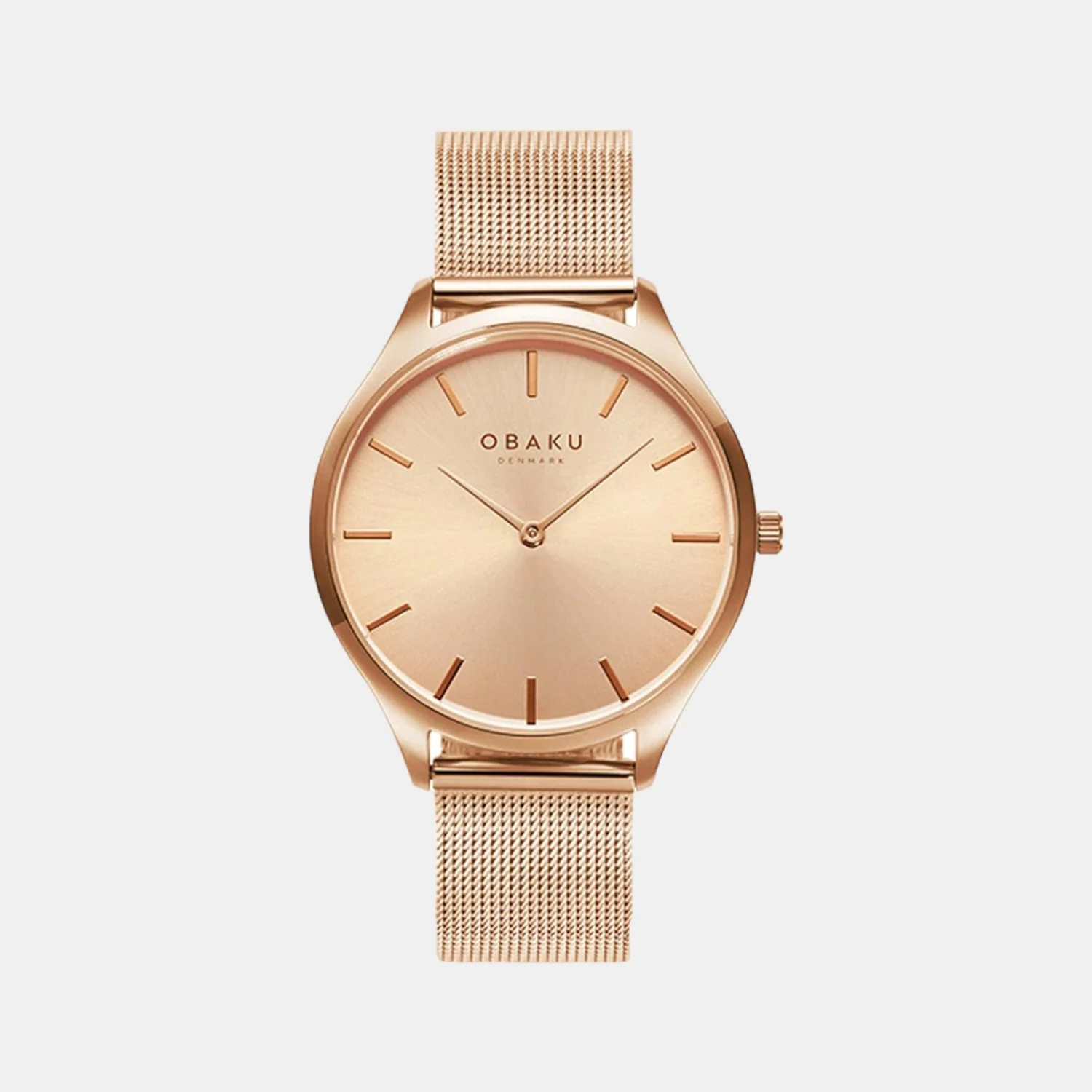 Tang Lille Roses Women Quartz Pink Dial Analog Mesh Watch V260LXVVMV