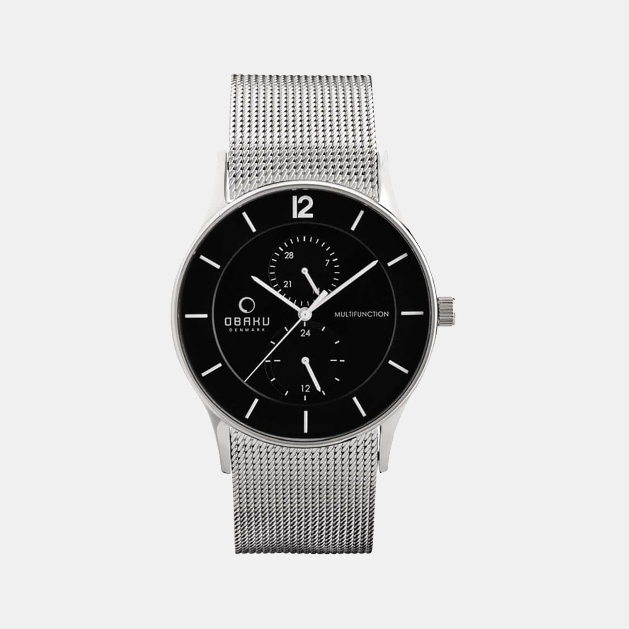 Torden Onyx Men Quartz Black Dial Analog Mesh Watch V157GMCBMC